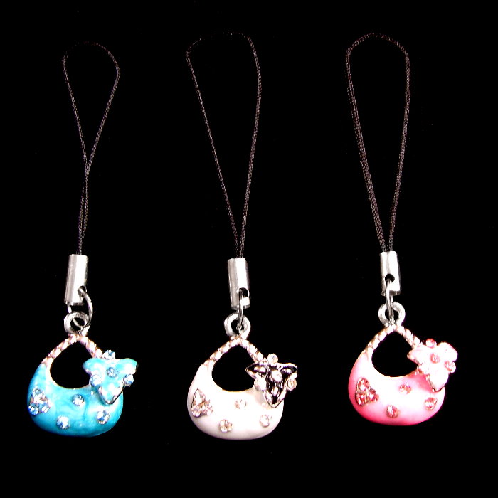 Mobile phone pendant with bag design